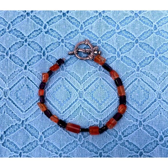 Halloween-Themed Beaded Bracelets Set Of 3 Handcrafted 1990s With Charms & Clasp - Picture 4 of 9